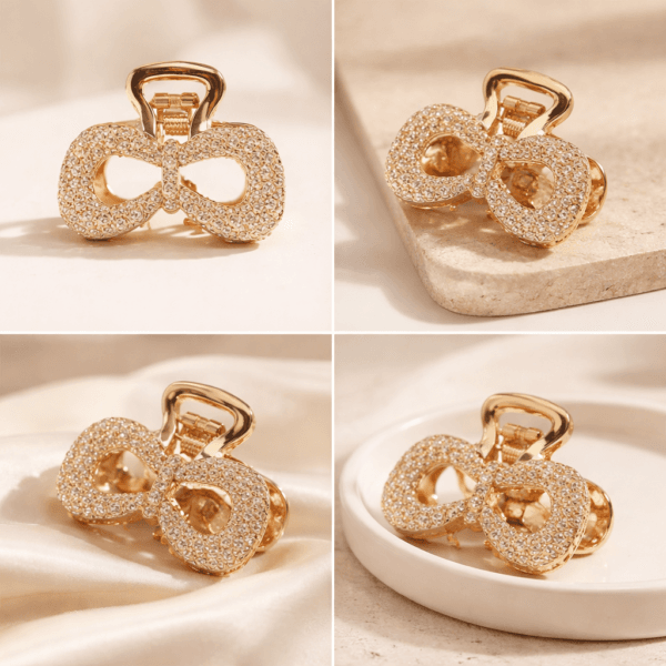 Infinity Sparkle Hair Clutch