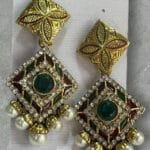 Traditional Pearl Drop Jhumka Earrings for Women