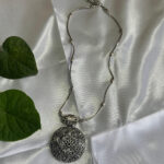 Oxidised Silver Pendant Necklace