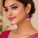 oxidised-stone-pearl-dangle-earring