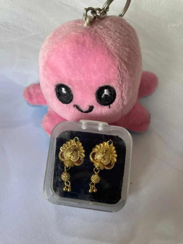 Gold Plated Jhumka Earrings 3