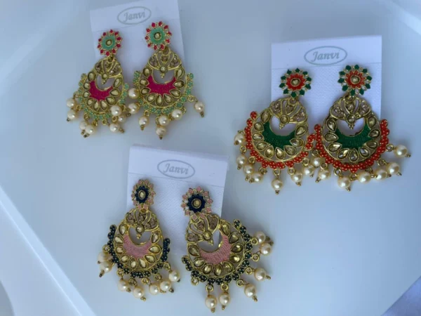 All Pearl Chandbali Earrings Wedding Wear