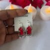 oxidised-stone-pearl-dangle-earrings-red