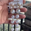Pearl drop dangle earrings for women elegant party wear jewelry