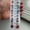 12 Pair Stud Earrings Set for Women & Girls