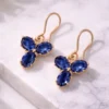 crystal flower earrings for women