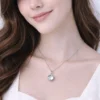 Crystal pendant necklace for women and girls