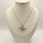 Heart arrow pendant necklace for women and girls